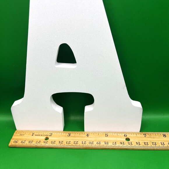 Wood Alphabet Letters A B C D White Crafting Home Décor Kids Room Classroom Art - Picture 3 of 12